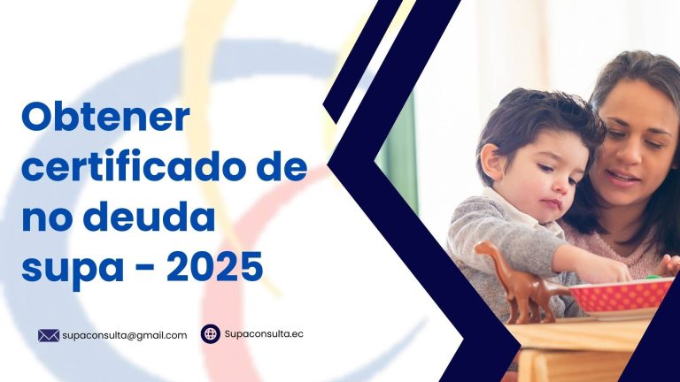 Obtener certificado de no deuda supa - 2025